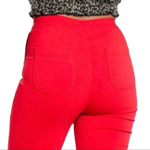 Restocked- Red Bell Bottom Jeans/ S-XL / 34” Inseam - Picture 10 of 10